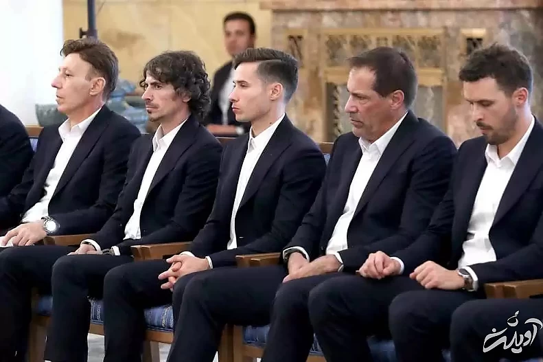 تصاویر - بدرقه ملی پوشان فوتبال با حضور رئیسی